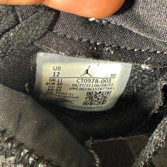 Nike CT0978-001 Air Jordan 1 Zoom Air CMFT Black Smoke Gray M12 main image 5